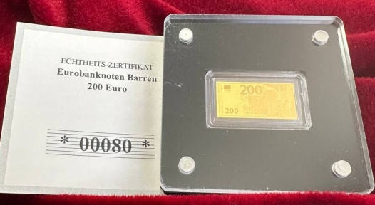 Євробанкноти Злиток 200 євро