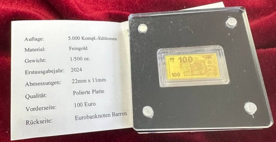 Євробанкноти Злиток 100 євро